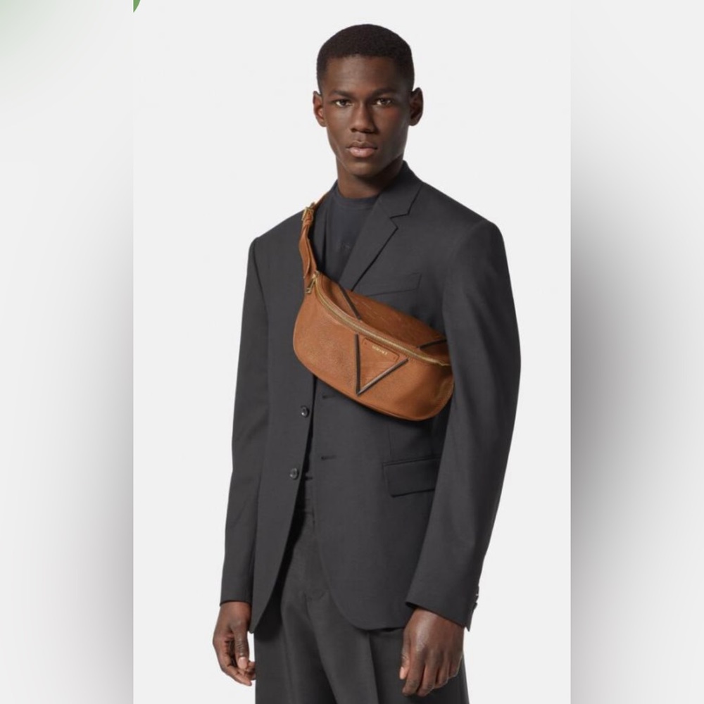 Versace
V Greca Signature leather belt bag